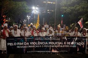 March Against Police Violence In Brazil