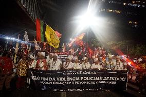 March Against Police Violence In Brazil