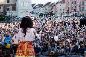 Ukraine Independence Day Celebration In Warsaw, Poland