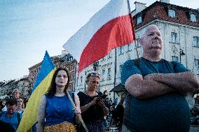Ukraine Independence Day Celebration In Warsaw, Poland