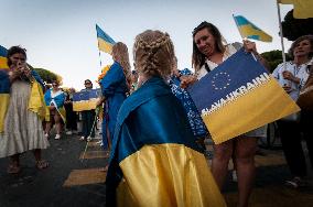 Independence Day Of Ukraine In Rome