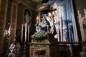 The Feast Of The Apparition At Borgo Santa Caterina In Bergamo