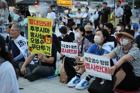 SOUTH KOREA-BUSAN-PROTEST-JAPAN'S NUCLEAR WASTEWATER DISCHARGE