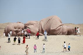 Gobi Desert Landmark Sculpture Works in Guazhou