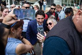 Trudeau Attends Events Alongside Daughter - Edmonton
