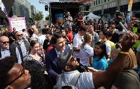 Trudeau Attends Events Alongside Daughter - Edmonton