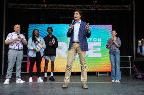 Trudeau Attends Events Alongside Daughter - Edmonton