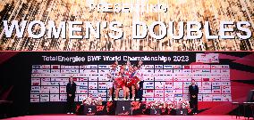 (SP)DENMARK-COPENHAGEN-BADMINTON-WORLD CHAMPIONSHIPS-WOMEN'S DOUBLES-FINAL