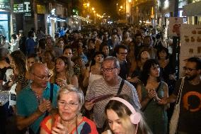 Protest March In Palermo In Solidarity With The Victim Of The Gang Rape