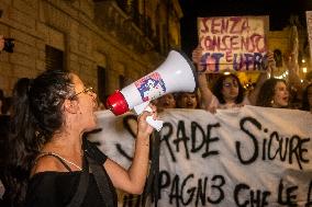 Protest March In Palermo In Solidarity With The Victim Of The Gang Rape