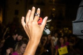 Protest March In Palermo In Solidarity With The Victim Of The Gang Rape