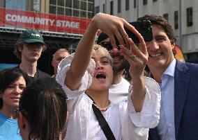 PM Trudeau Stops In  Edmonton To Celebrate Pride