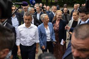 Elisabeth Borne attends Gerald Darmanin afternoon of discussion - Tourcoing