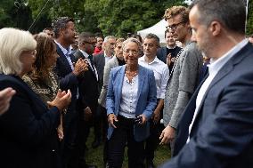 Elisabeth Borne attends Gerald Darmanin afternoon of discussion - Tourcoing