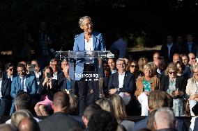 Elisabeth Borne attends Gerald Darmanin afternoon of discussion - Tourcoing