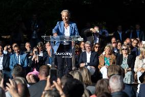 Elisabeth Borne attends Gerald Darmanin afternoon of discussion - Tourcoing