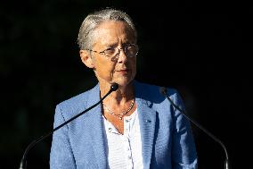 Elisabeth Borne attends Gerald Darmanin afternoon of discussion - Tourcoing