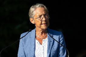 Elisabeth Borne attends Gerald Darmanin afternoon of discussion - Tourcoing