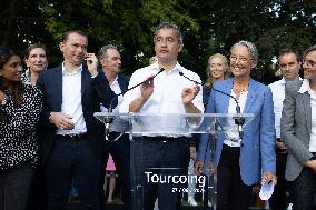 Elisabeth Borne attends Gerald Darmanin afternoon of discussion - Tourcoing