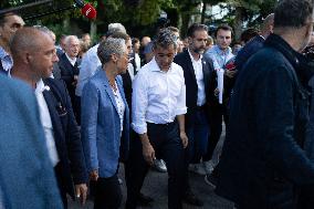 Elisabeth Borne attends Gerald Darmanin afternoon of discussion - Tourcoing