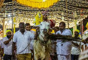 The Annual 'Gonpita Perahera' Or Procession At Pattini Devalaya Temple In Navagamuwa, Colombo.