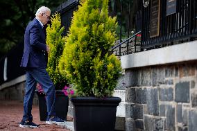 Biden Attends Church Service - Washington