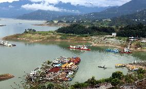 The Three Gorges Reservoir Prepare For The Coming Flood in Yichang