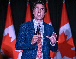 Prime Minister Trudeau Connects With Supporters At Edmonton Fundraiser