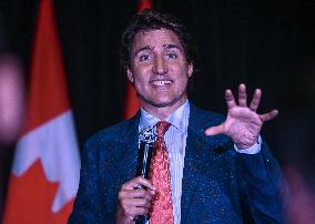 Prime Minister Trudeau Connects With Supporters At Edmonton Fundraiser