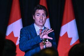 Prime Minister Trudeau Connects With Supporters At Edmonton Fundraiser