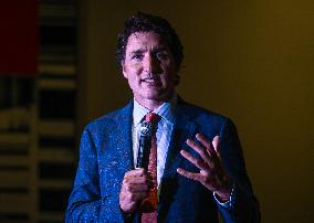 Prime Minister Trudeau Connects With Supporters At Edmonton Fundraiser