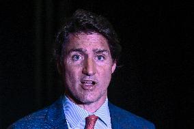 Prime Minister Trudeau Connects With Supporters At Edmonton Fundraiser