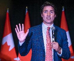 Prime Minister Trudeau Connects With Supporters At Edmonton Fundraiser