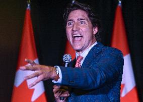 Prime Minister Trudeau Connects With Supporters At Edmonton Fundraiser