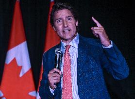 Prime Minister Trudeau Connects With Supporters At Edmonton Fundraiser