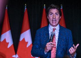 Prime Minister Trudeau Connects With Supporters At Edmonton Fundraiser