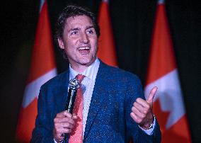 Prime Minister Trudeau Connects With Supporters At Edmonton Fundraiser