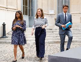 Press Conference Of Gabriel Attal On The New School Year - Paris