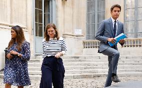 Press Conference Of Gabriel Attal On The New School Year - Paris