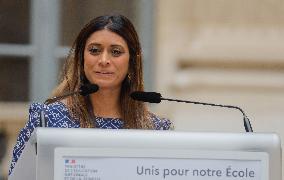 Press Conference Of Gabriel Attal On The New School Year - Paris