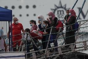 Ocean Viking Rescue Ship Saves 439 Migrants Disembark In Naples