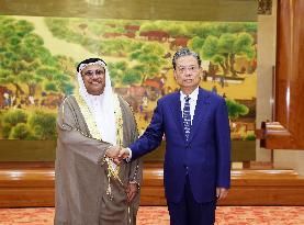 CHINA-BEIJING-ZHAO LEJI-ARAB PARLIAMENT-TALKS (CN)