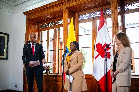 Canadian Minister Of International Development Official Visit To Colombia