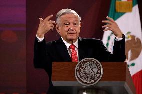 President Lopez Obrador Press Conference - Mexico