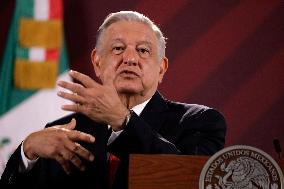 President Lopez Obrador Press Conference - Mexico