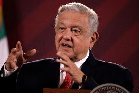 President Lopez Obrador Press Conference - Mexico