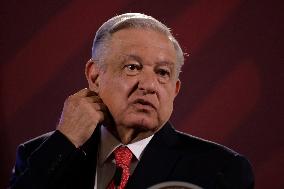 President Lopez Obrador Press Conference - Mexico