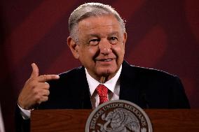 President Lopez Obrador Press Conference - Mexico