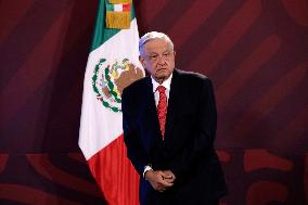 President Lopez Obrador Press Conference - Mexico