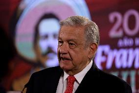 President Lopez Obrador Press Conference - Mexico